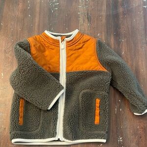 Toddler Boys Old Navy Sherpa Jacket. Mid-weight. Zip Up. Size 18/24 Months